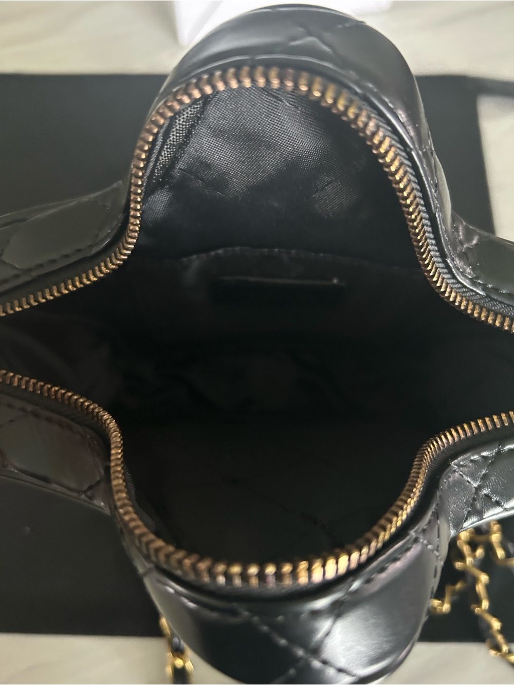 CHANEL Black VIP GWP Quilted Star Mini Bag with Gold Hardware. - Picture 7 of 11